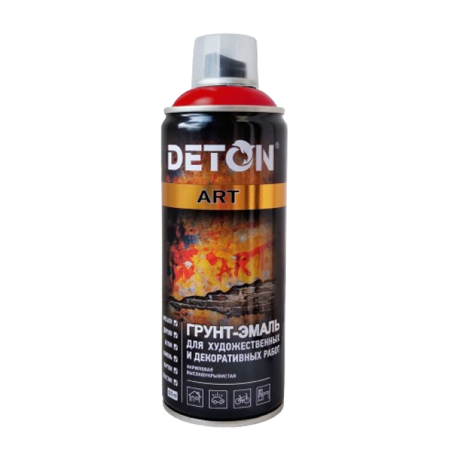 Deton DETON ART - 珐琅底漆 - 深红色 - 气雾剂，520 毫升 DTN-A70675 图片 – 车里雅宾斯克 | carpaint.kz