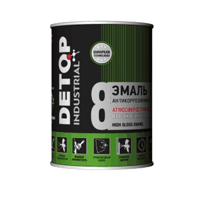 Detop RAL-8017 DETOP No. 8 - 耐候高光珐琅 - 巧克力棕色，0.75l DTI-P88017 图片 – 车里雅宾斯克 | carpaint.kz