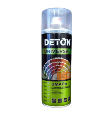 RAL 9005 DETON UNIVERSAL - Акрил эмаль - Күңгірт қара, тез кептіргіш, аэрозоль 520 мл