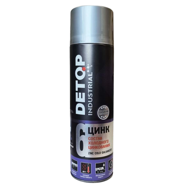 Detop 气雾剂 DETOP 6 号冷镀锌组合物，气雾剂 650 毫升 DTI-A07679 图片 – 车里雅宾斯克 | carpaint.kz