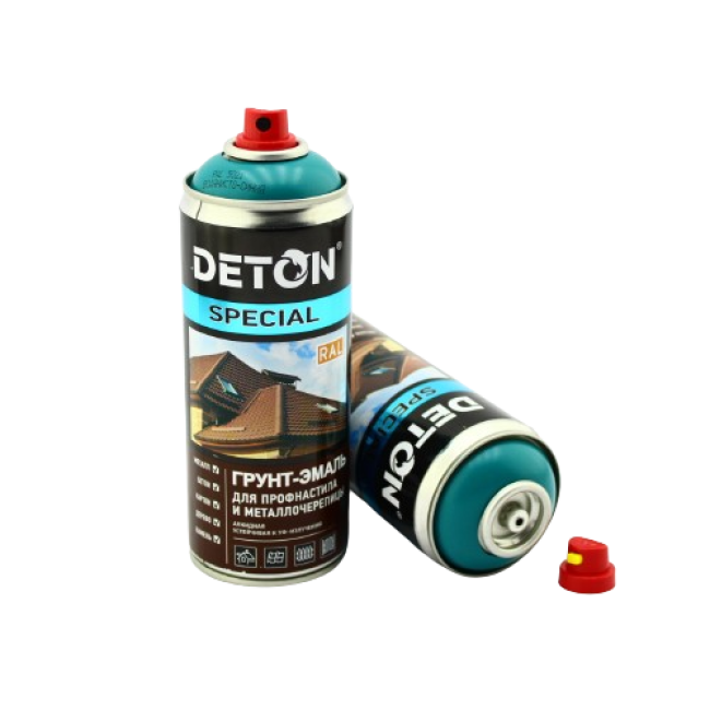 RAL 5021 DETON SPECIAL - Грунт-эмаль для металлочерепицы - Водянисто-синий - Аэрозоль, 520 мл DTN-A07362 – купить в Челябинске | Deton | carpaint.kz