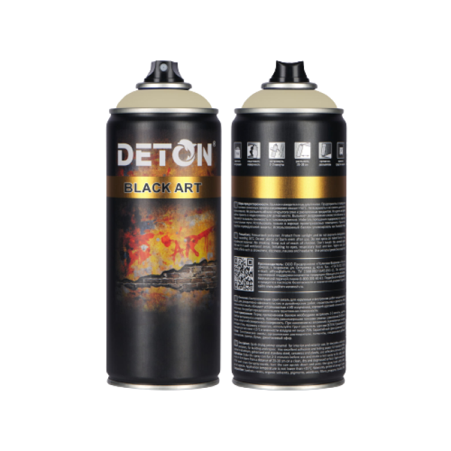 用于艺术和装饰作品的底漆珐琅 DETON ART，Safari 棕色，气雾剂 520 毫升 DTN-A07700 图片 – 车里雅宾斯克 | carpaint.kz