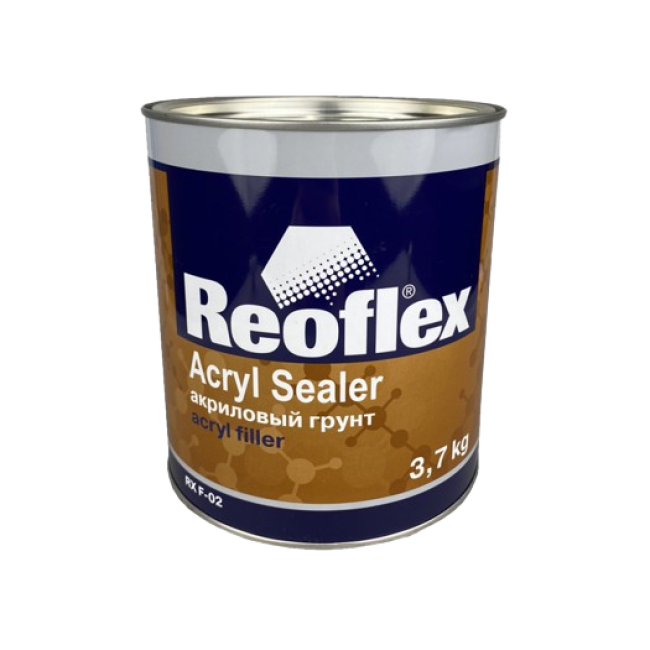 Reoflex Reoflex 1K 丙烯酸底漆，灰色，3.7 千克 RX F-02-3700-G 图片 – 车里雅宾斯克 | carpaint.kz