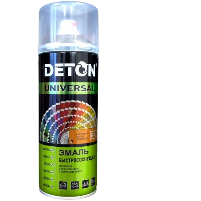 RAL 8011 DETON UNIVERSAL - Алкидті эмаль - Жаңғақ, ауа райына төзімді, аэрозоль, 520 мл DTN-A70645 – Челябіде сатып алу | Deton | carpaint.kz