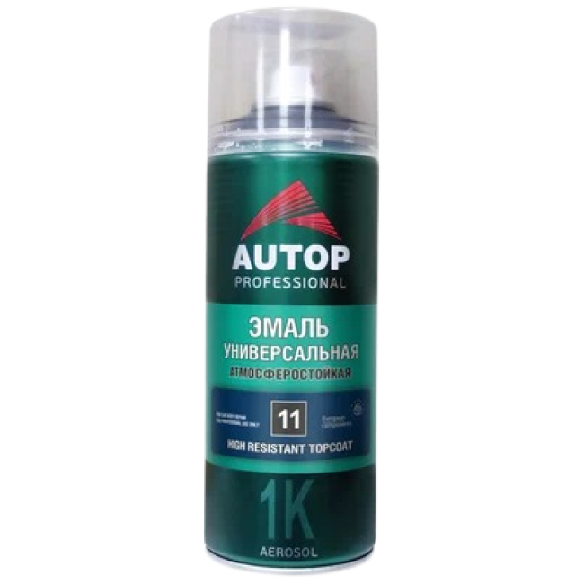 Autop AUTOP No. 11 - 醇酸瓷漆 - 白色光泽 - 气雾剂，520 毫升 ATP-A07333 图片 – 车里雅宾斯克 | carpaint.kz