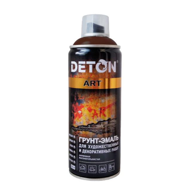 Deton DETON ART - 珐琅底漆 - 黑巧克力 - 气雾剂，520 毫升 DTN-A70684 图片 – 车里雅宾斯克 | carpaint.kz