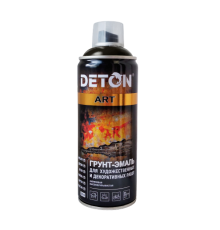 DETON ART - 珐琅底漆 - 黑色光泽 - 气雾剂，520 毫升